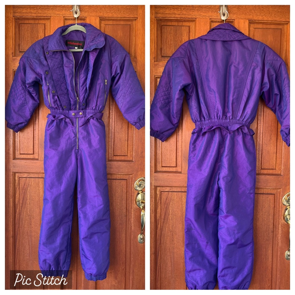 Albert Weiss Purple Quilted Jacket with Zipper size 10/12